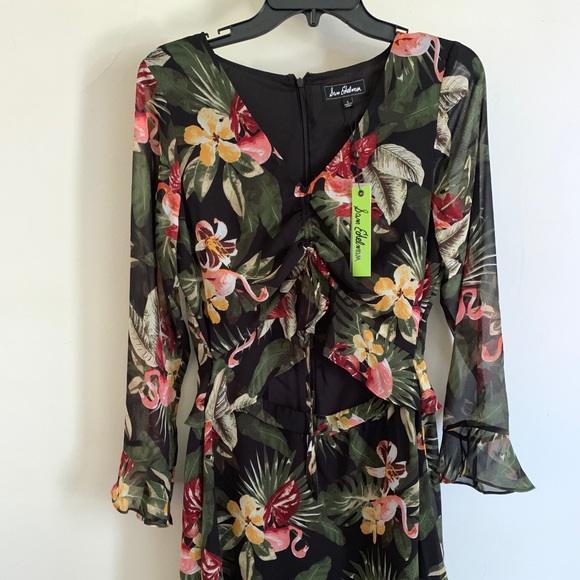 🆕 Sam Edelman Tropical Flamingo Dress - Picture 5 of 8